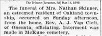 Skinner, Mrs. Nathan